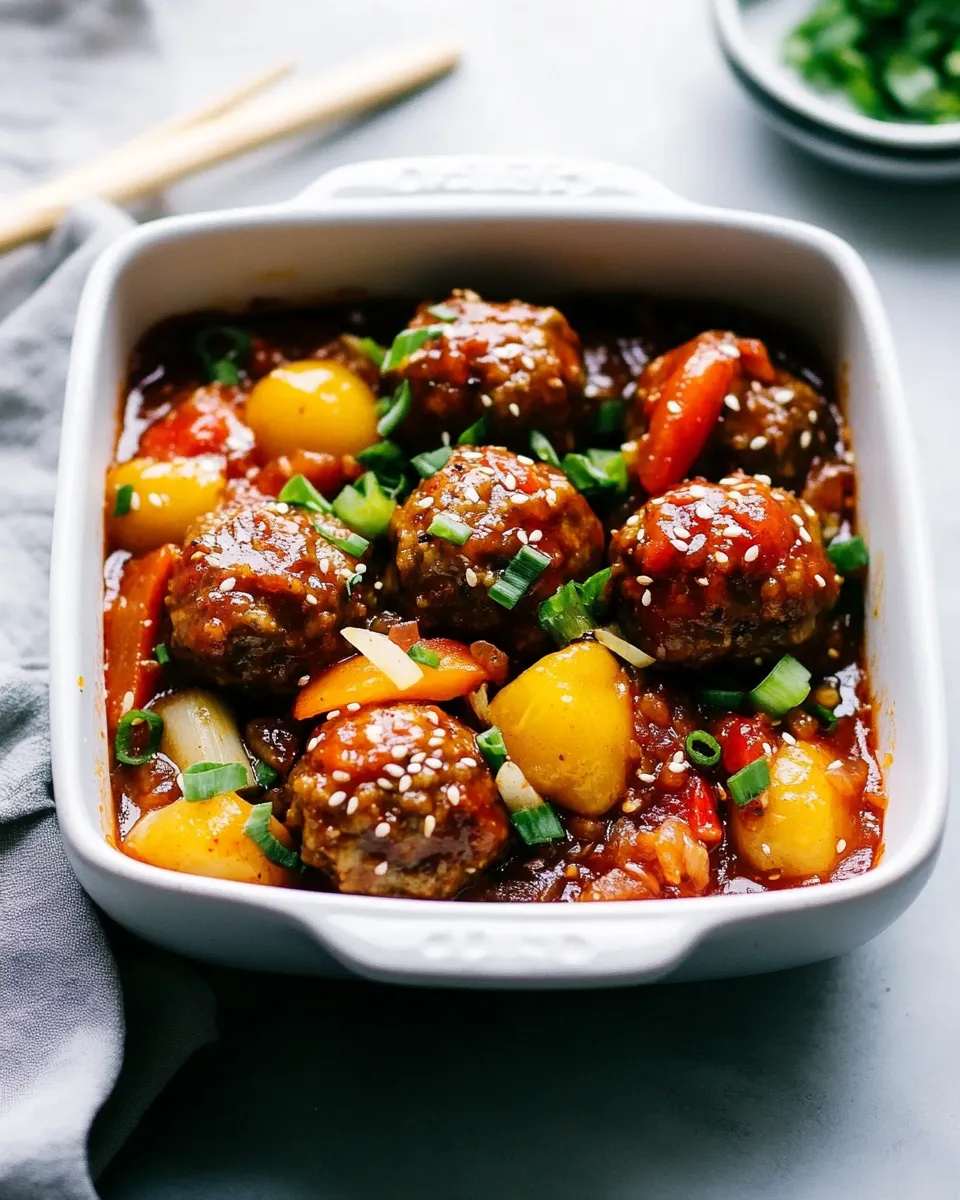 Easy Sweet and Sour Meatballs Recipe picture