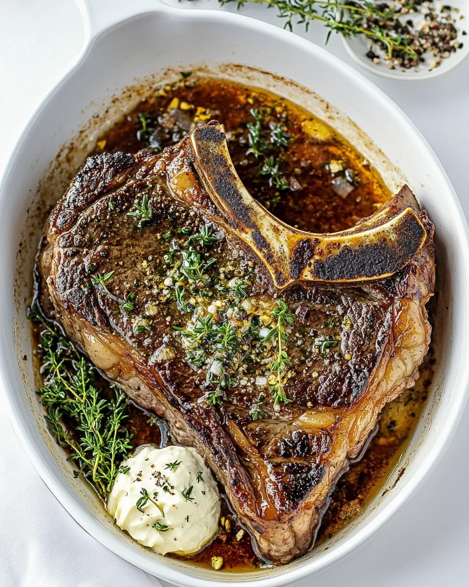 Homemade T-Bone Steak photo