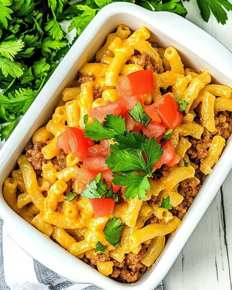 Easy Taco Macaroni and Cheese recipe photo