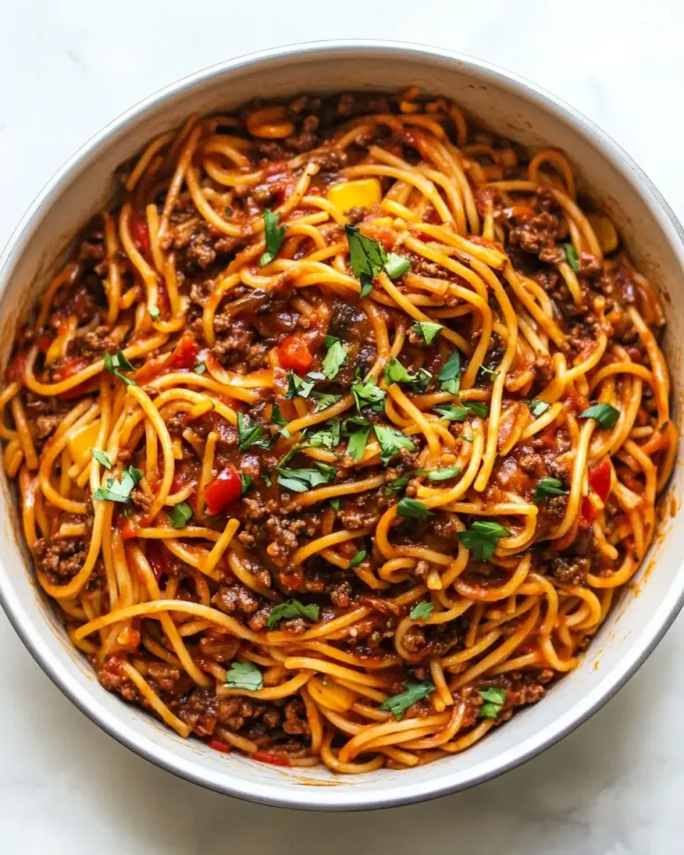 homemade Taco Spaghetti (ONE POT!) photo