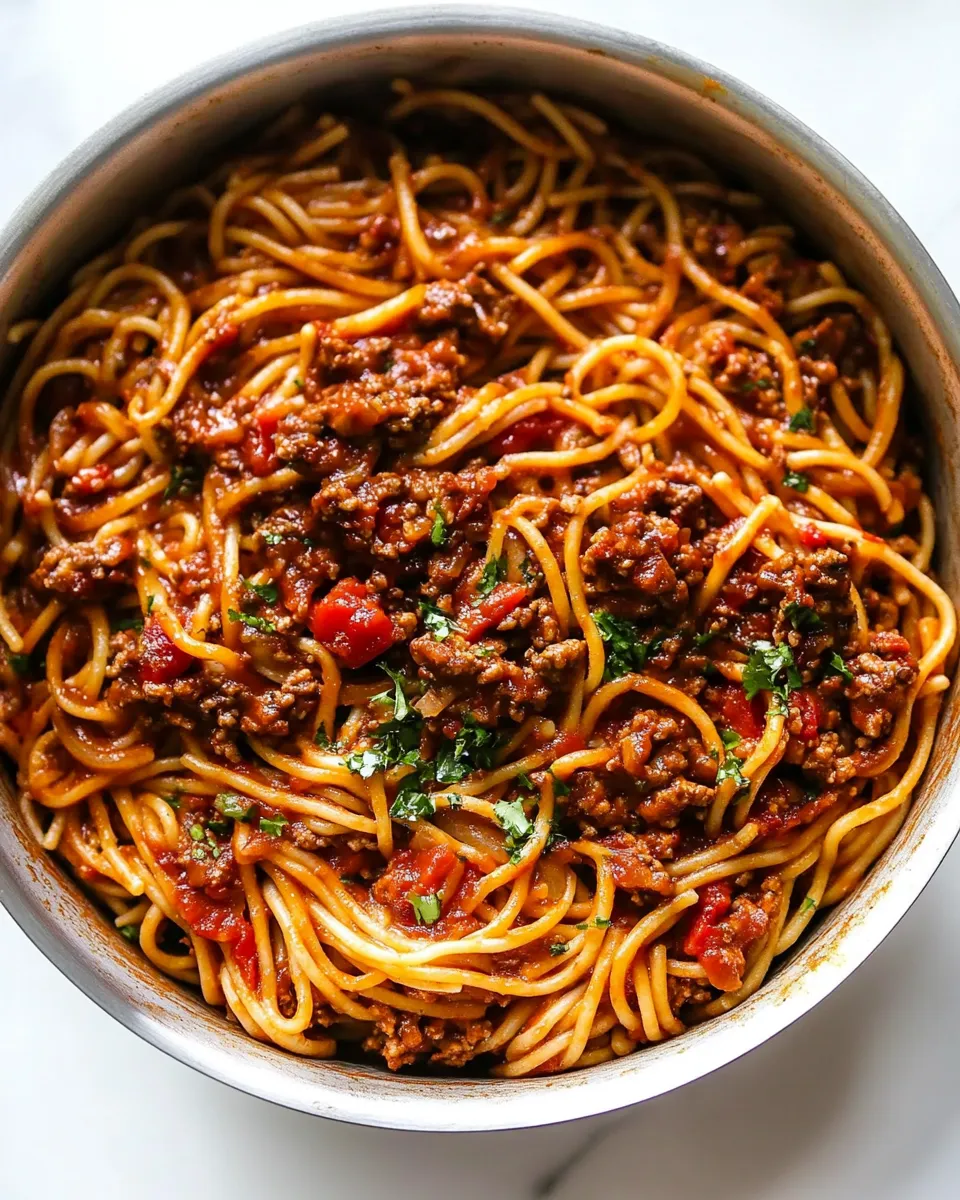 easy Taco Spaghetti (ONE POT!) recipe photo