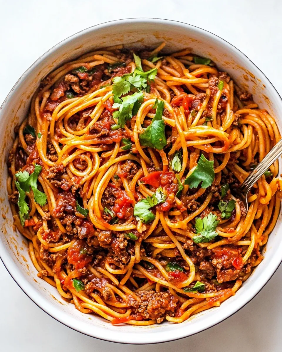 delicious Taco Spaghetti (One Pot) dish photo