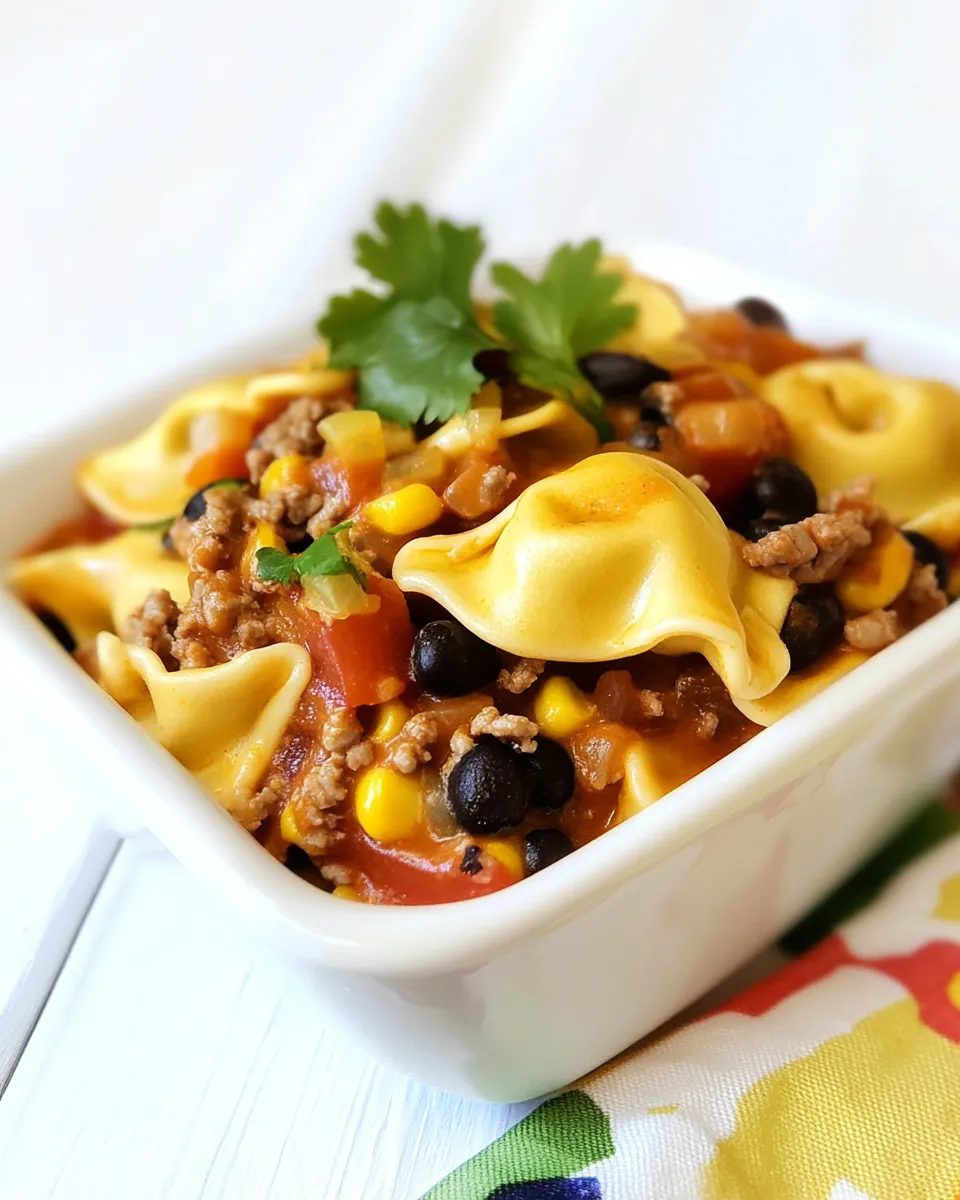 Easy Taco Tortellini recipe photo