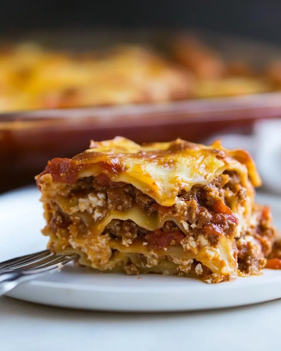 Easy Texas Style Lasagna dish photo