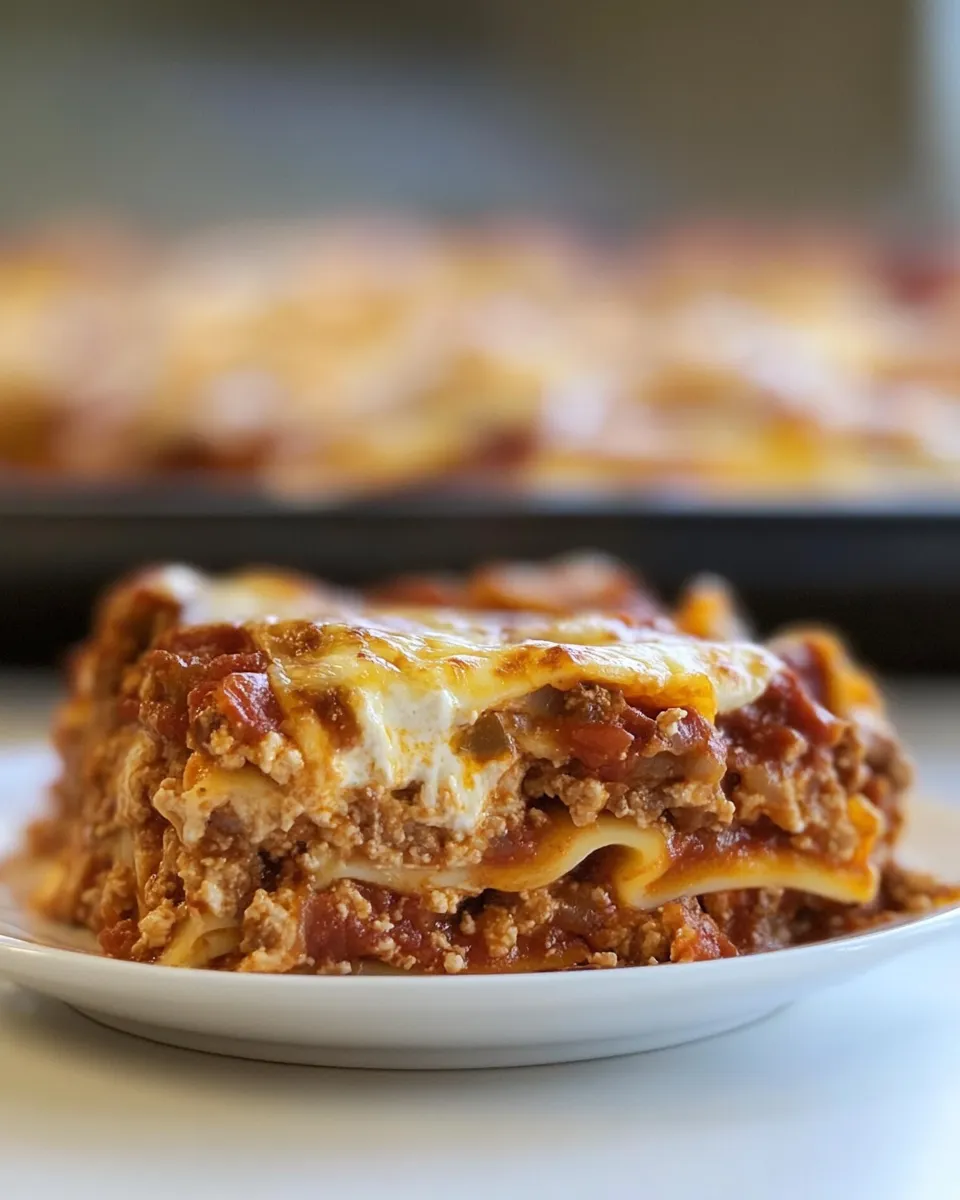 Delicious Texas Style Lasagna plate image