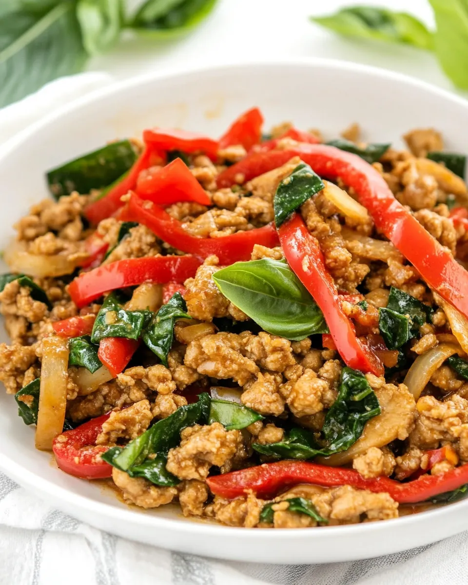 Easy Thai-Inspired Ground Turkey Stir Fry recipe photo