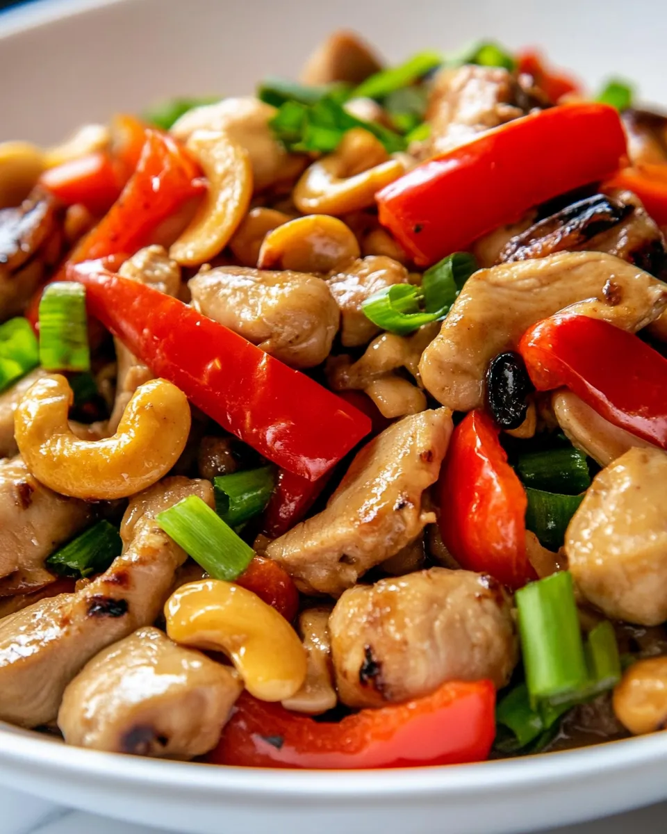 Easy Thai Cashew Chicken recipe image