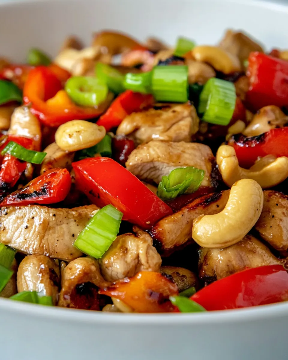 Delicious Thai Cashew Chicken dish photo
