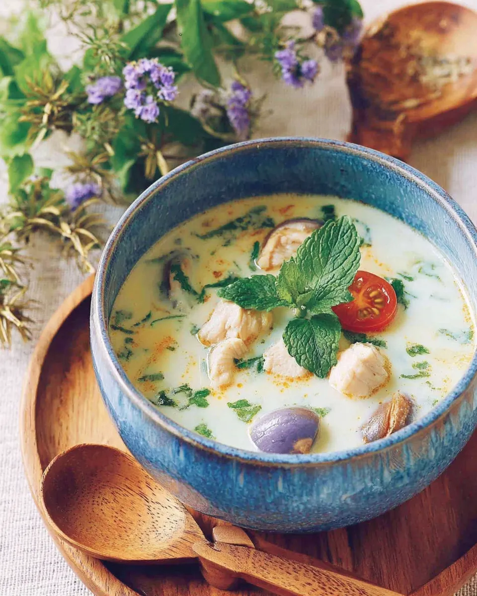 Classic Thai Chicken Coconut Soup (Tom Ka Gai) dish photo