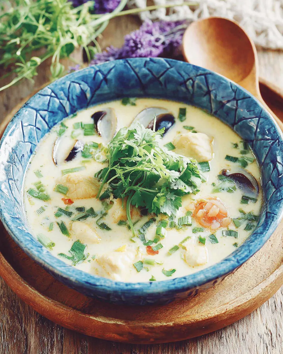 Delicious Thai Chicken Coconut Soup (Tom Ka Gai) picture