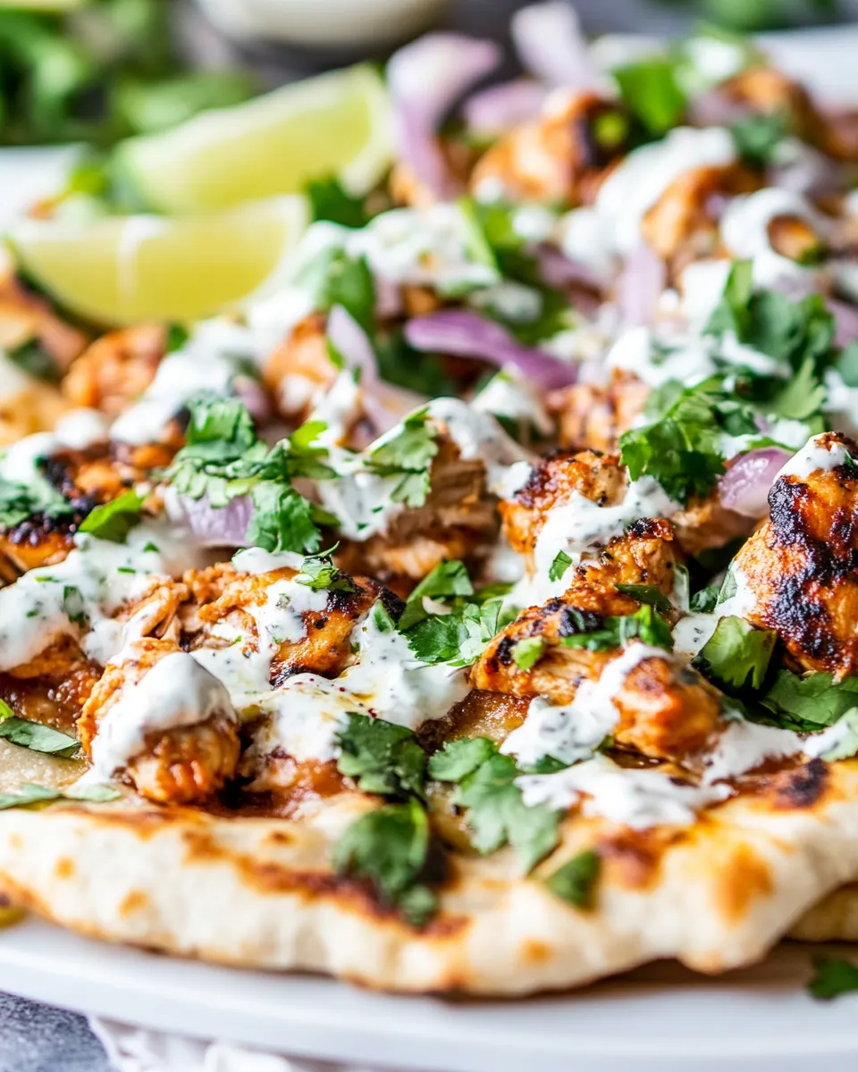 Classic Thai Chicken Flatbread Recipe image