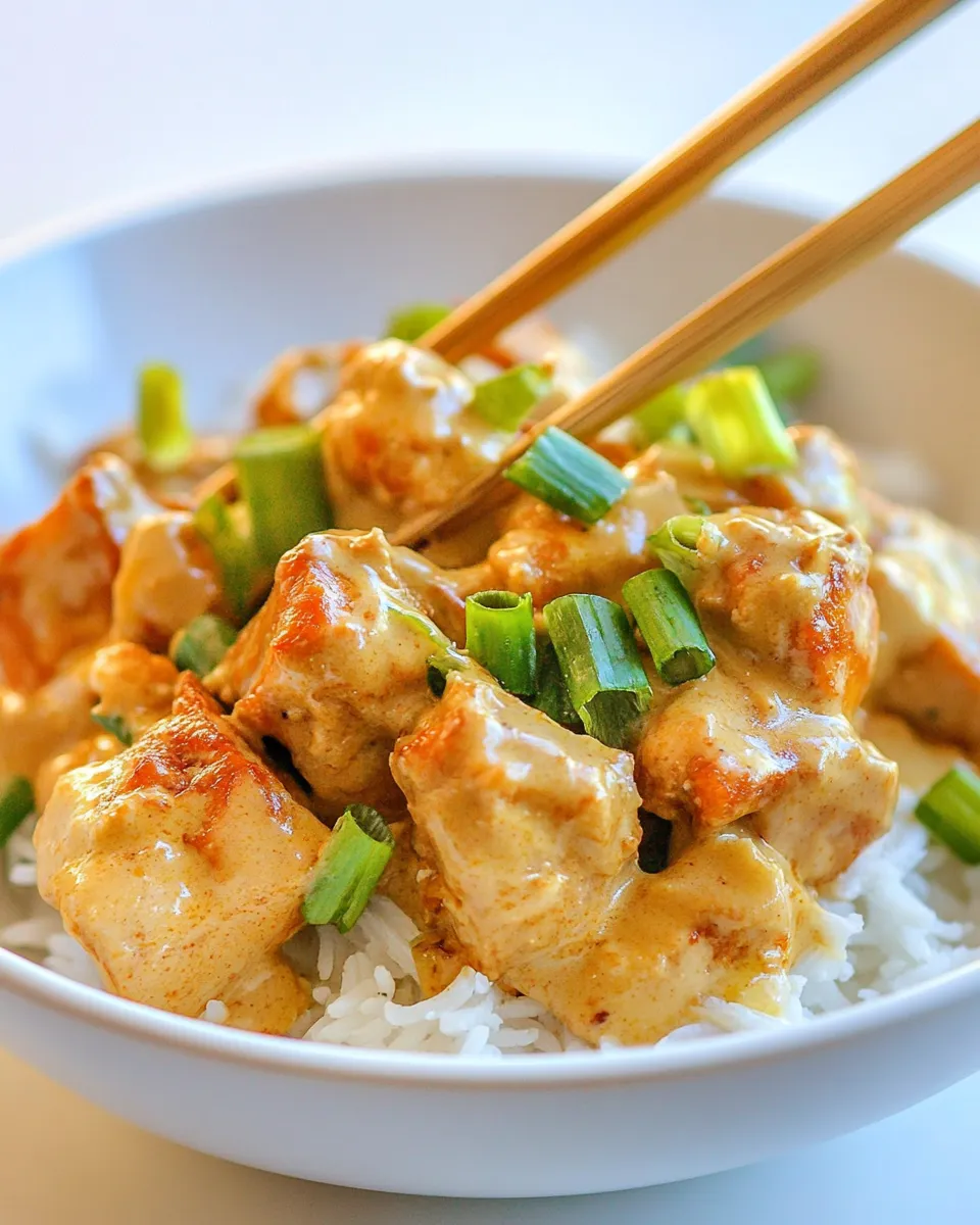 Classic Thai Coconut Peanut Chicken image