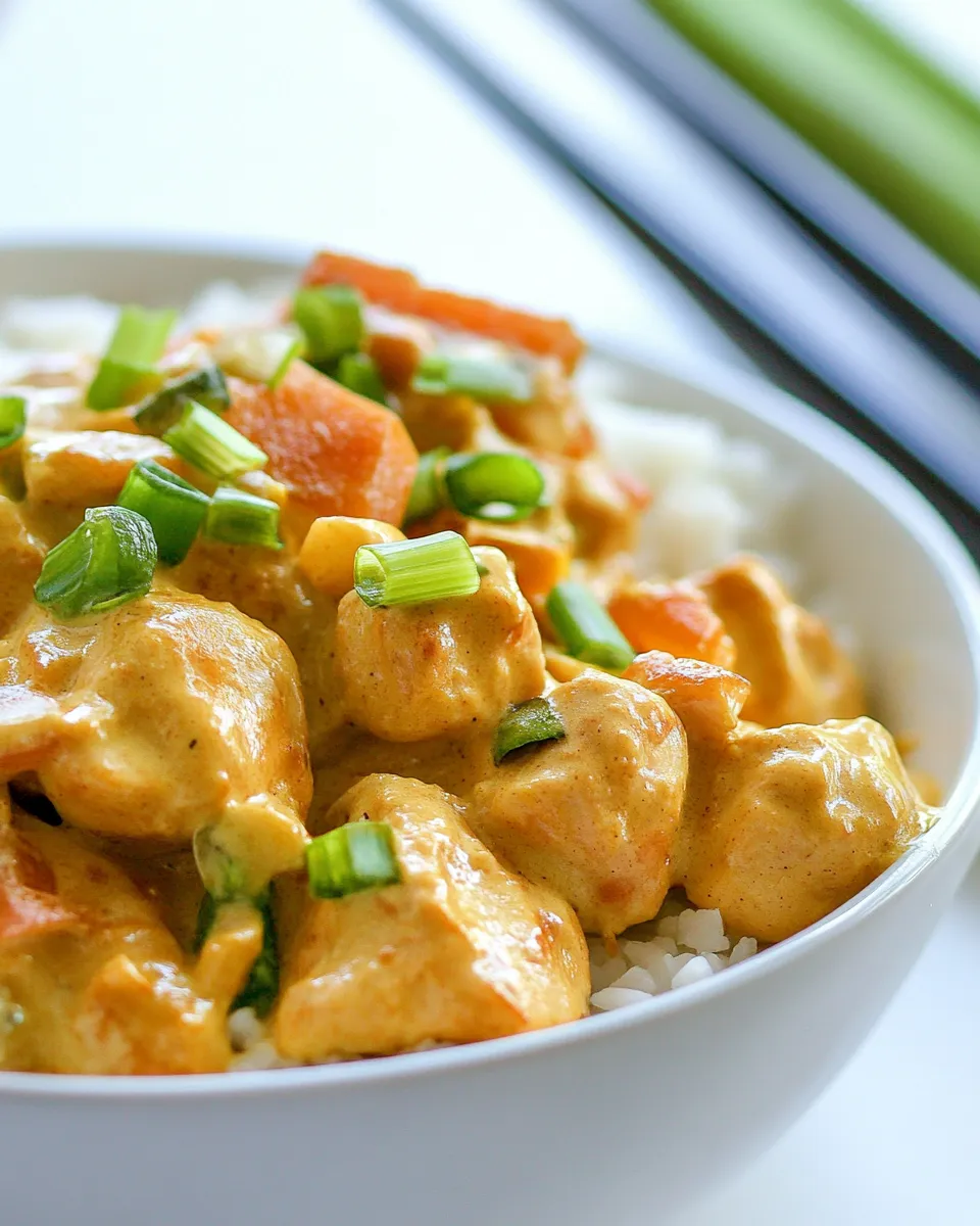 Delicious Thai Coconut Peanut Chicken dish photo