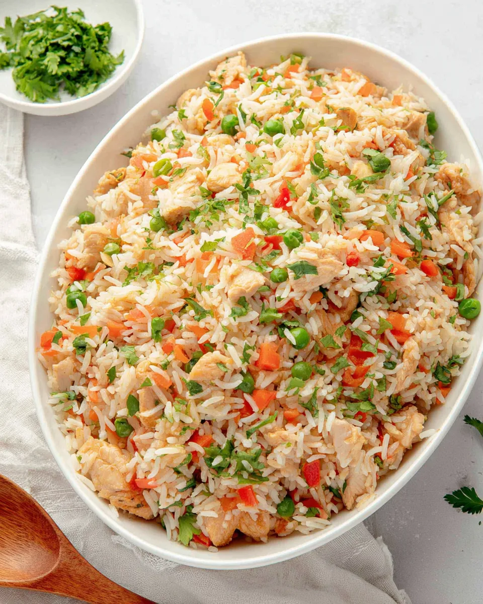 Easy Thai Fried Rice with Chicken and Vegetables recipe photo