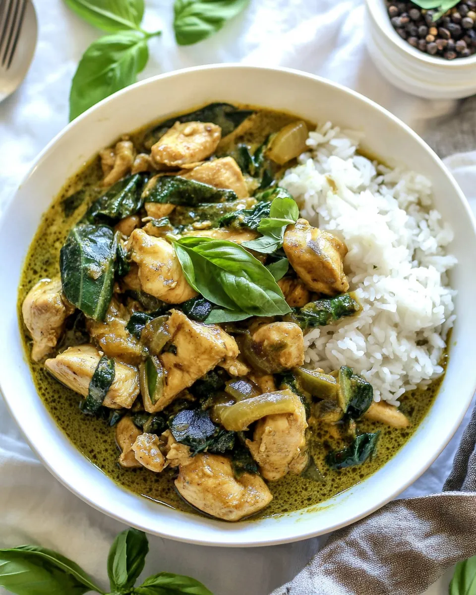 Classic Thai Green Curry Chicken image