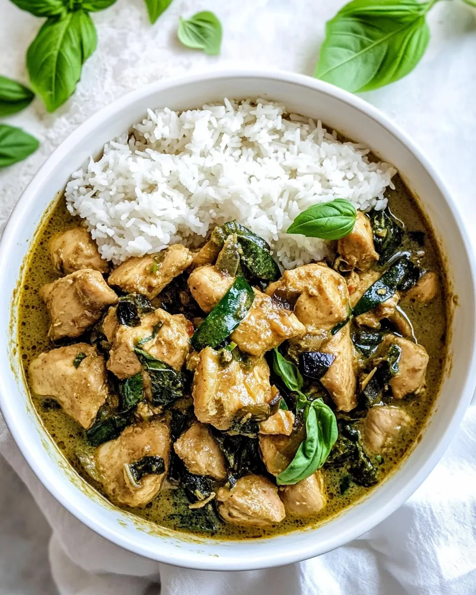 Easy Thai Green Curry Chicken recipe photo