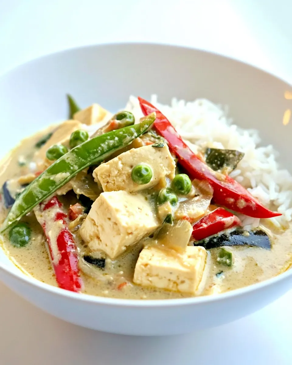 Classic Thai Green Tofu Curry image