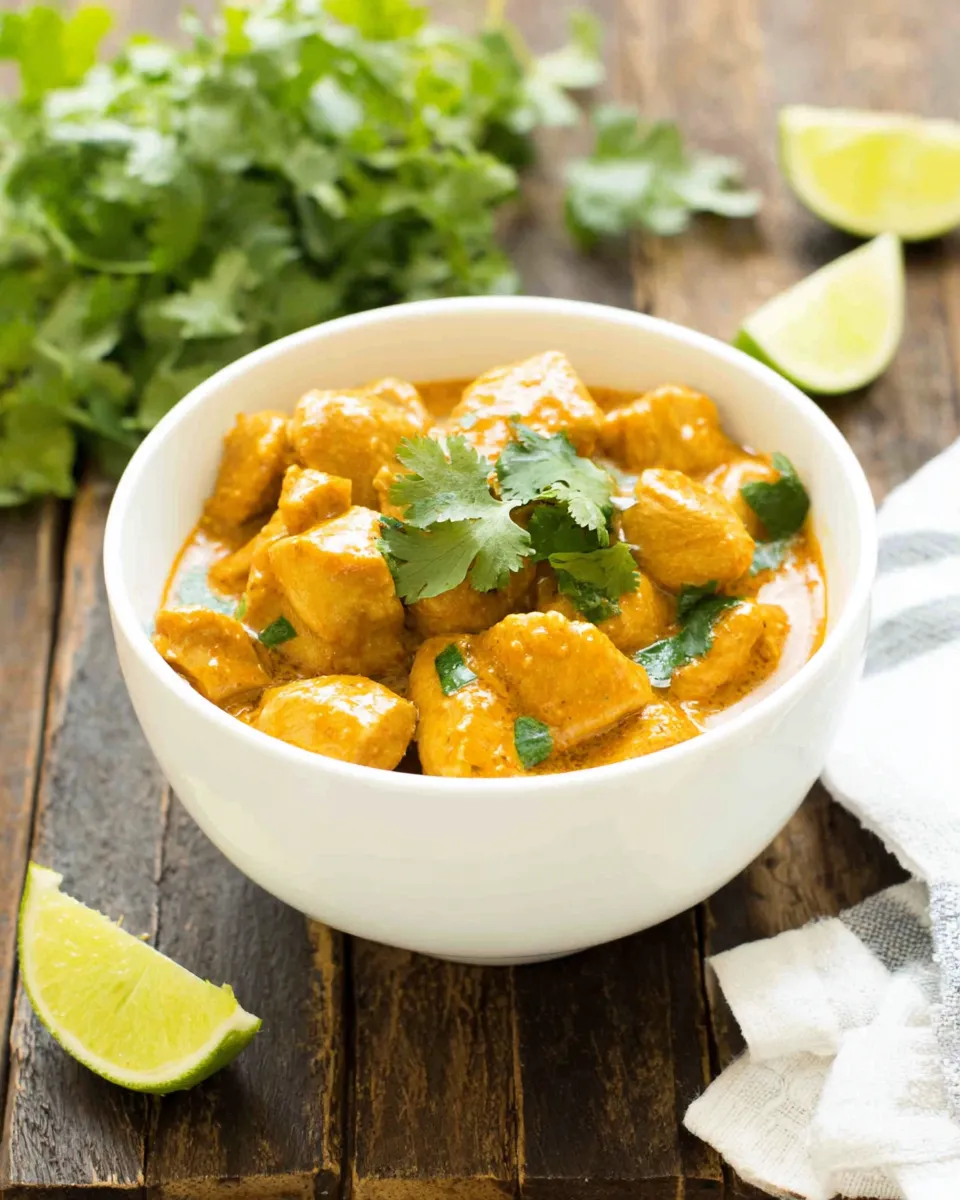 Classic Thai Panang Chicken Curry dish photo