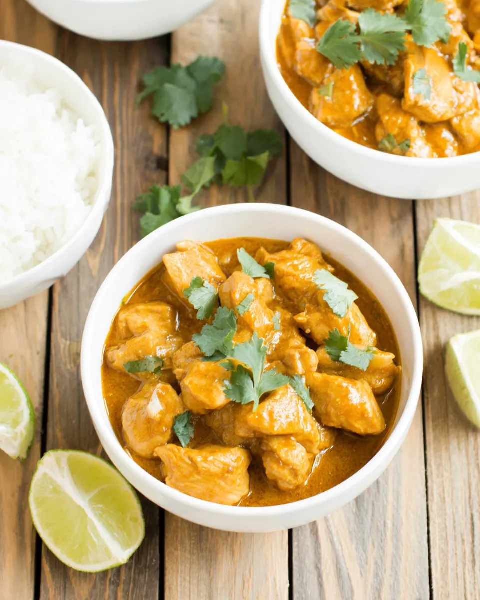 Easy Thai Panang Chicken Curry food shot