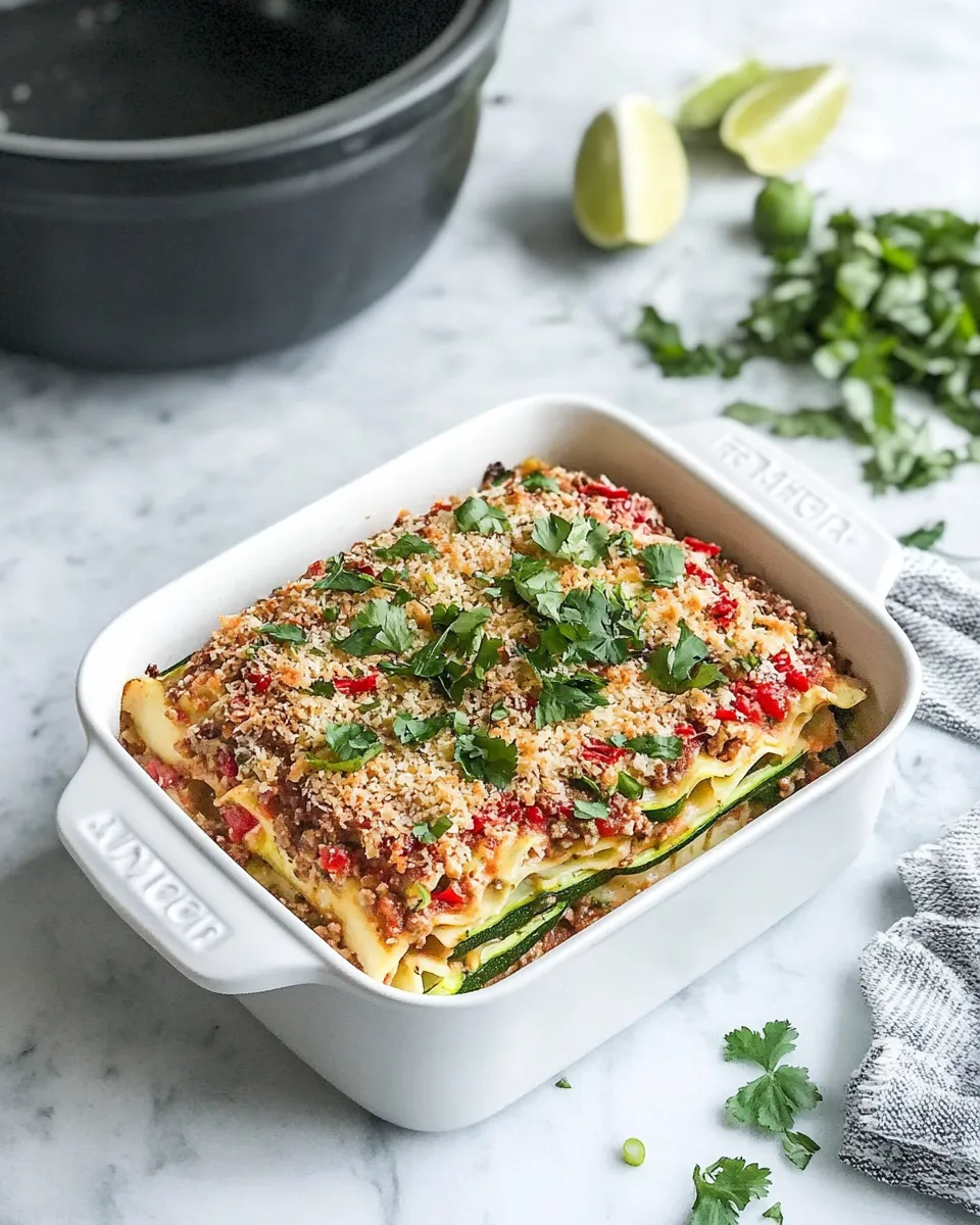 Delicious Thai Slow-Cooker Zucchini Lasagna dish photo