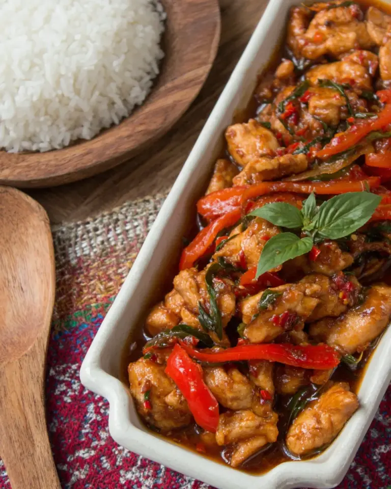 Homemade Thai Stir-Fried Chicken with Chile Jam recipe photo