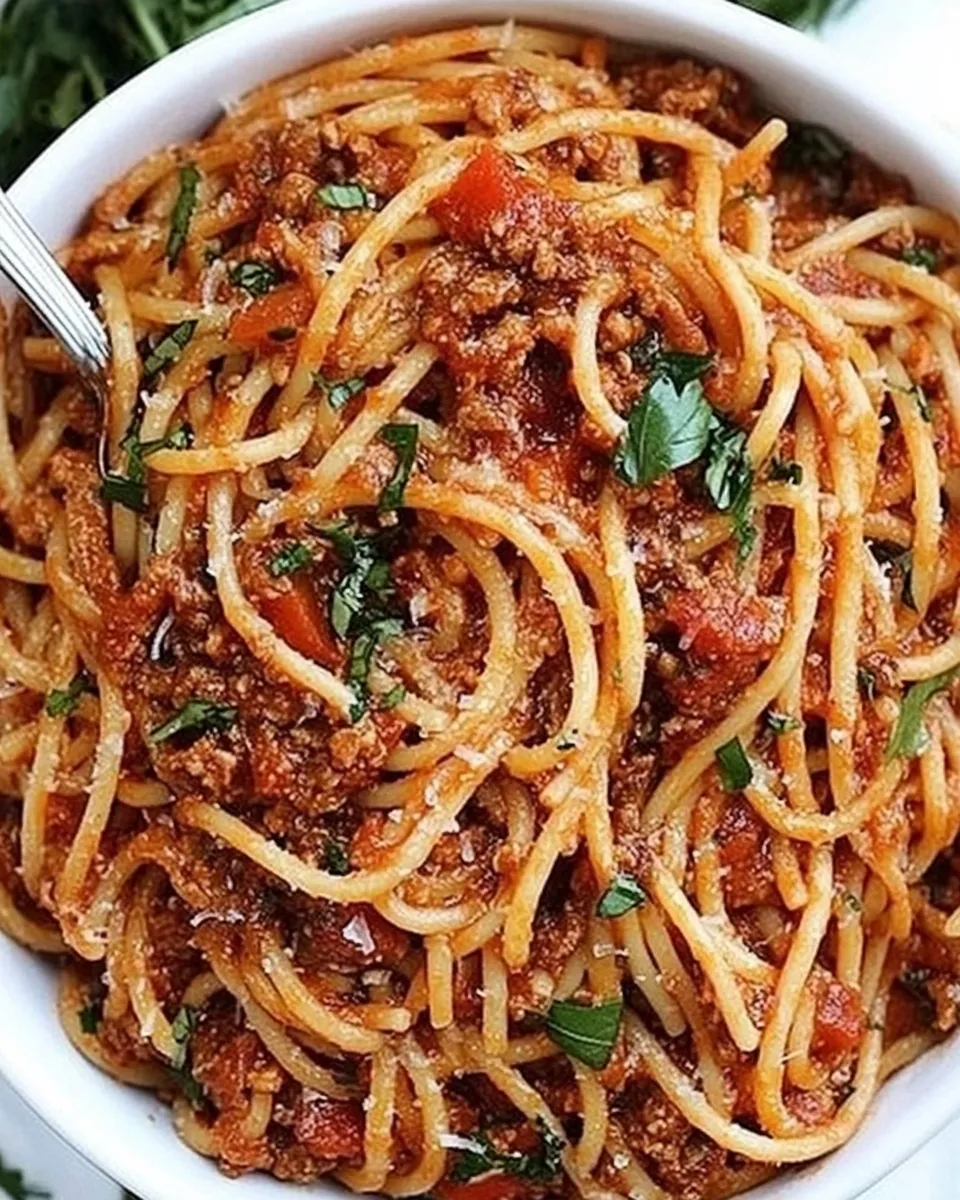 delicious The Best Instant Pot Spaghetti shot
