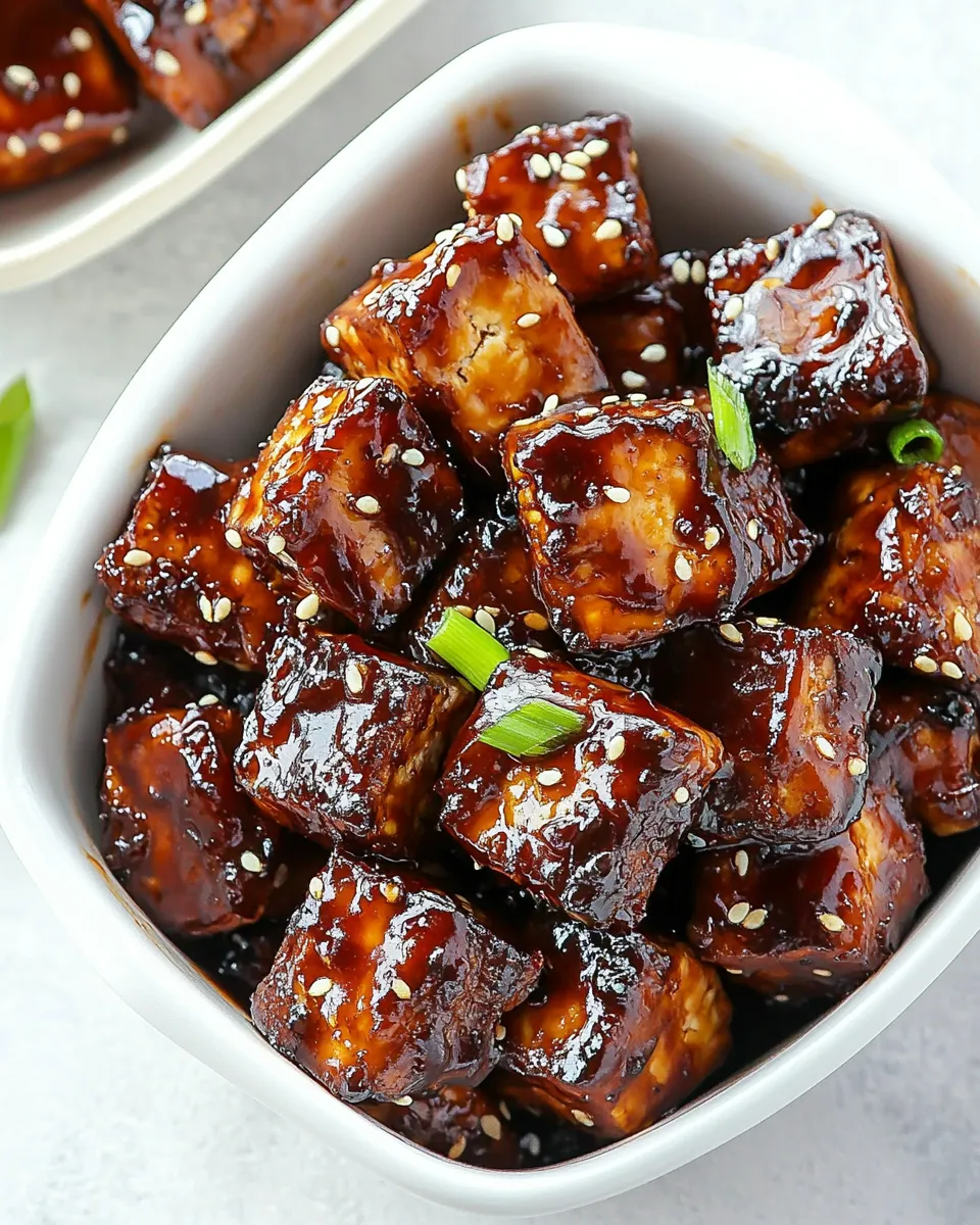 delicious The Best Marinated Tofu (Sticky, Crispy, Juicy) shot