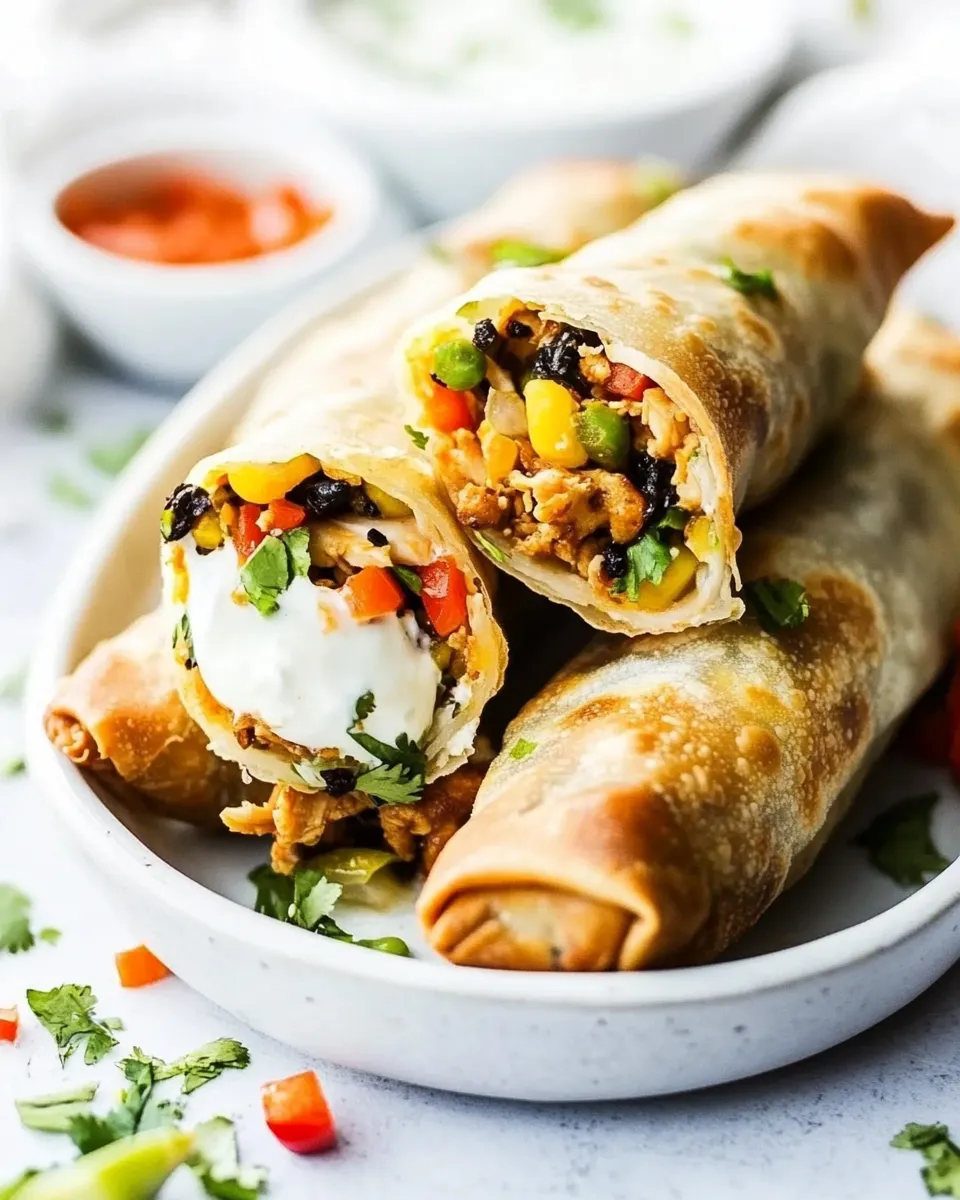 Homemade The Best Southwest Chicken Egg Rolls photo