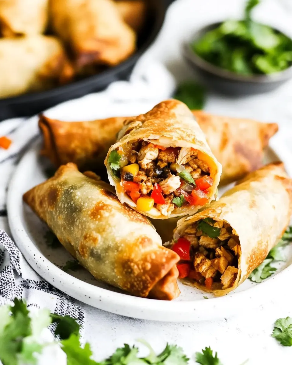 Classic The Best Southwest Chicken Egg Rolls image