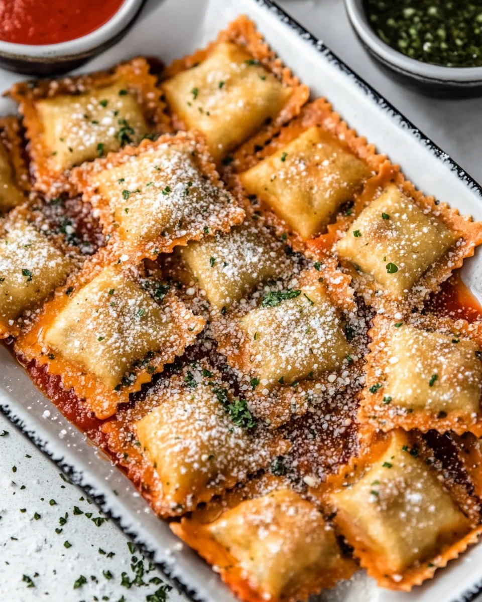 delicious Toasted Ravioli plate image