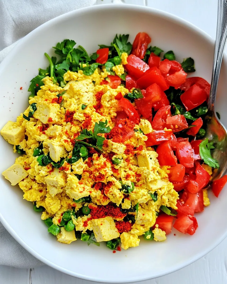 Delicious Tofu Scramble shot
