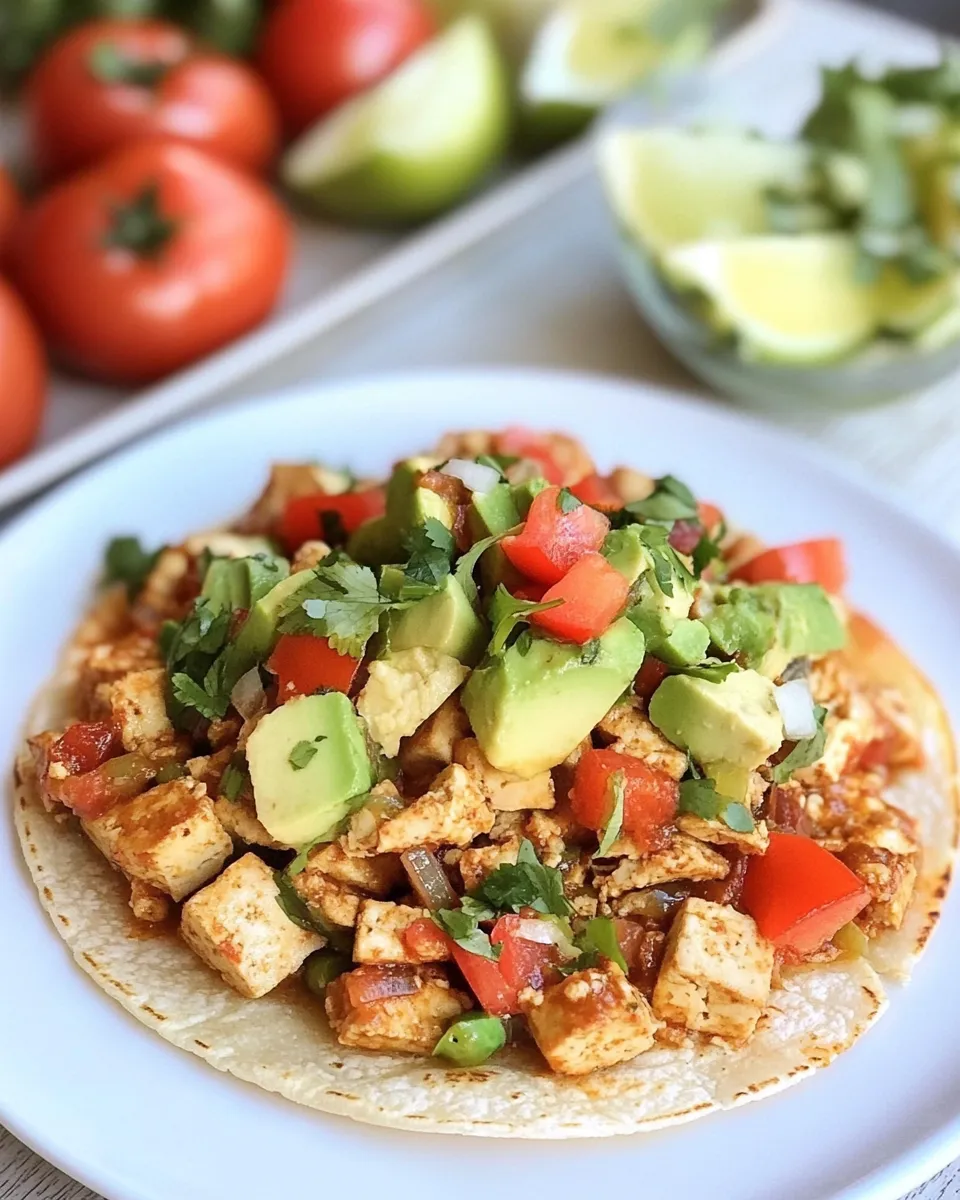 Homemade Tofu Tostadas photo