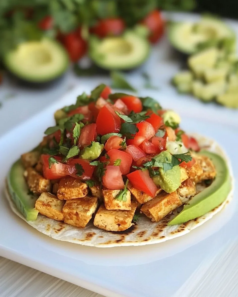 Easy Tofu Tostadas recipe photo