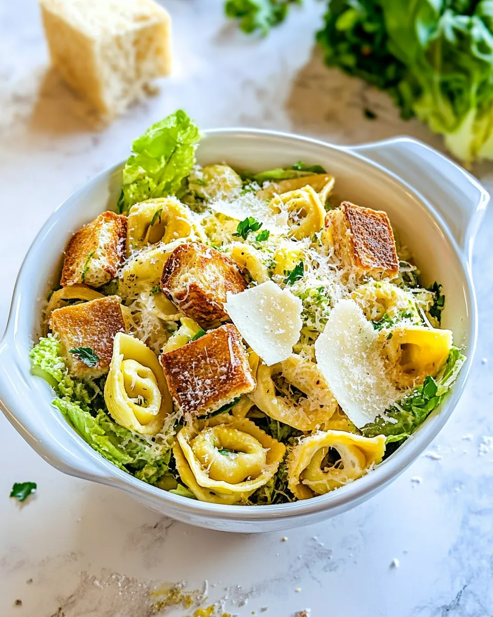 Classic Tortellini Caesar Salad image