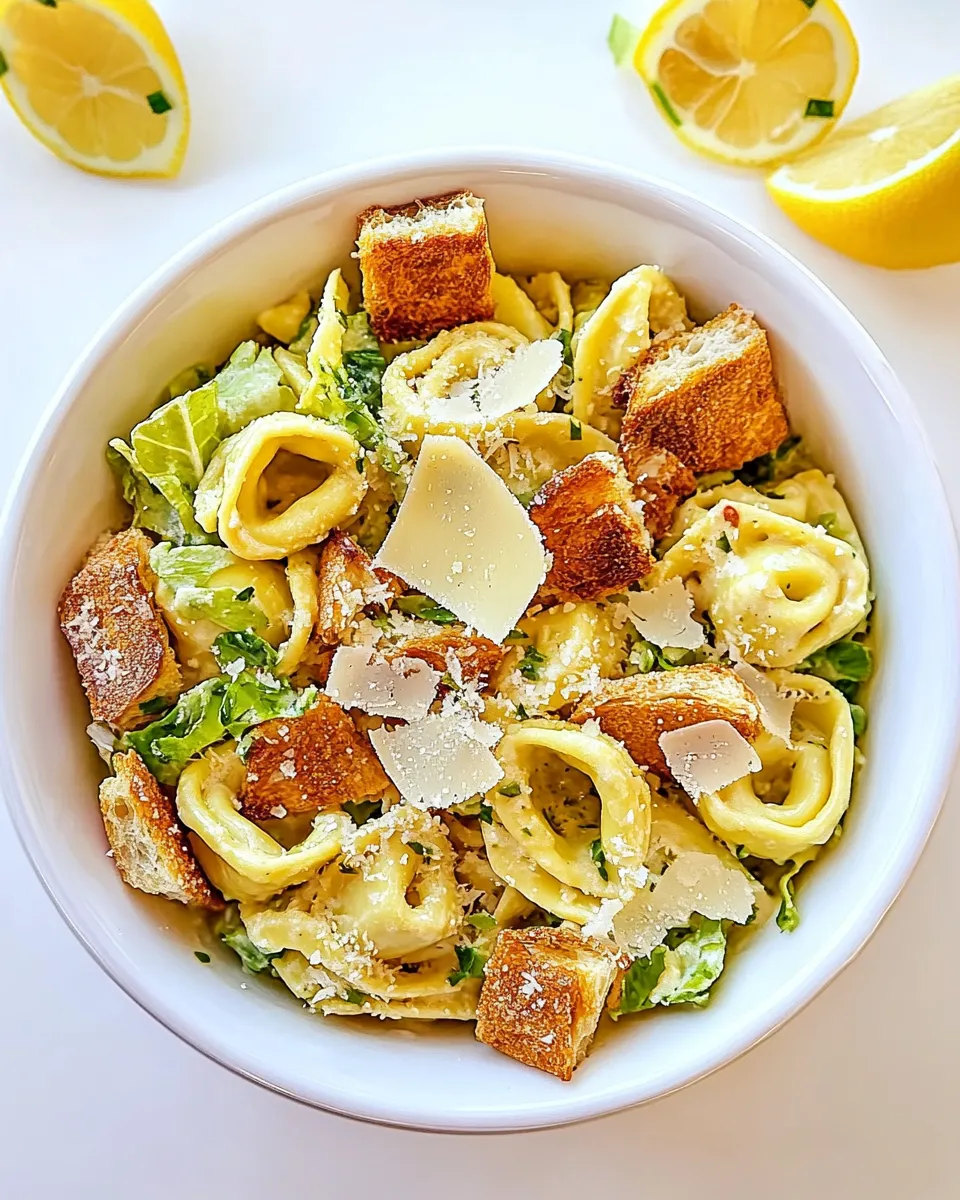 Delicious Tortellini Caesar Salad dish photo