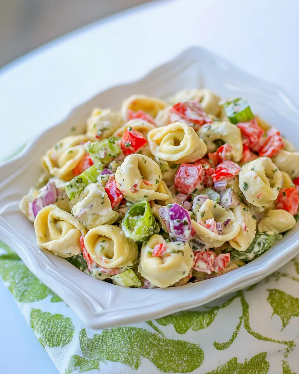 Homemade Tortellini Salad Recipe photo