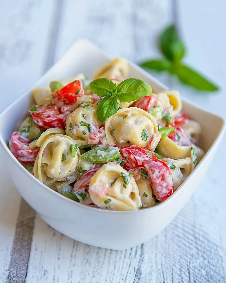 Delicious Tortellini Salad Recipe shot