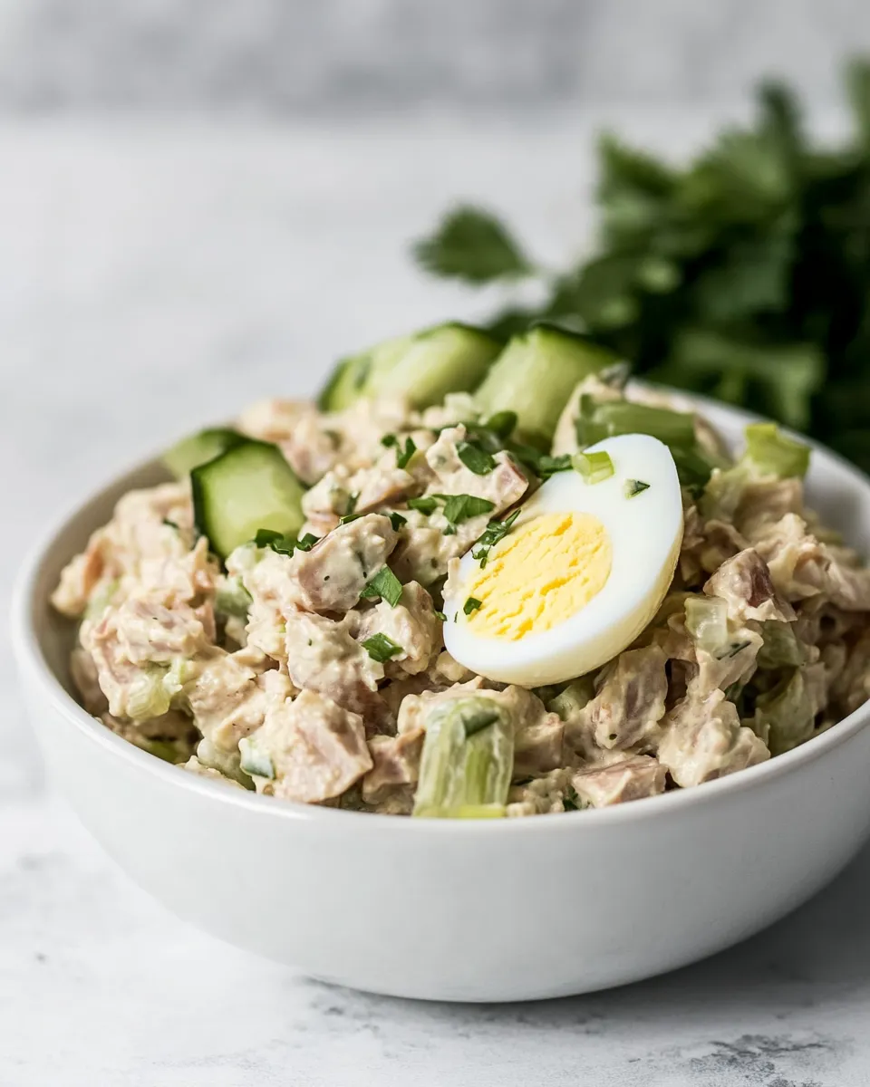 Classic Tuna Salad Recipe with Egg image