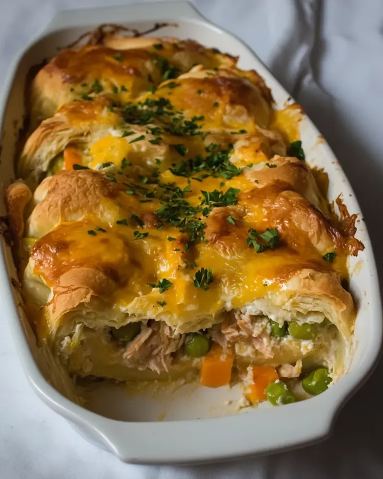 Homemade Tuna Stuffed Crescent Roll Casserole photo