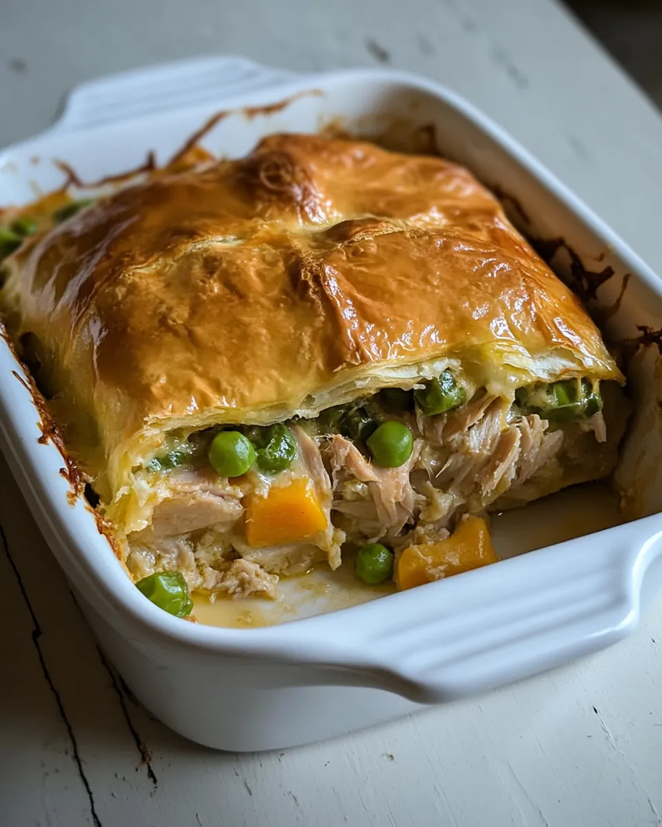 Easy Tuna Stuffed Crescent Roll Casserole recipe photo