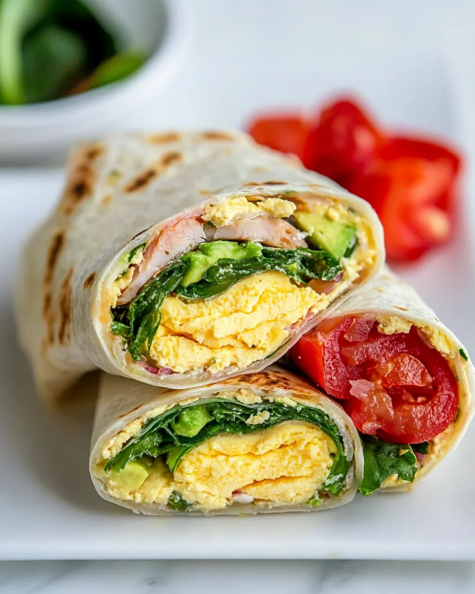 Easy Turkey Avocado Egg Wraps recipe photo