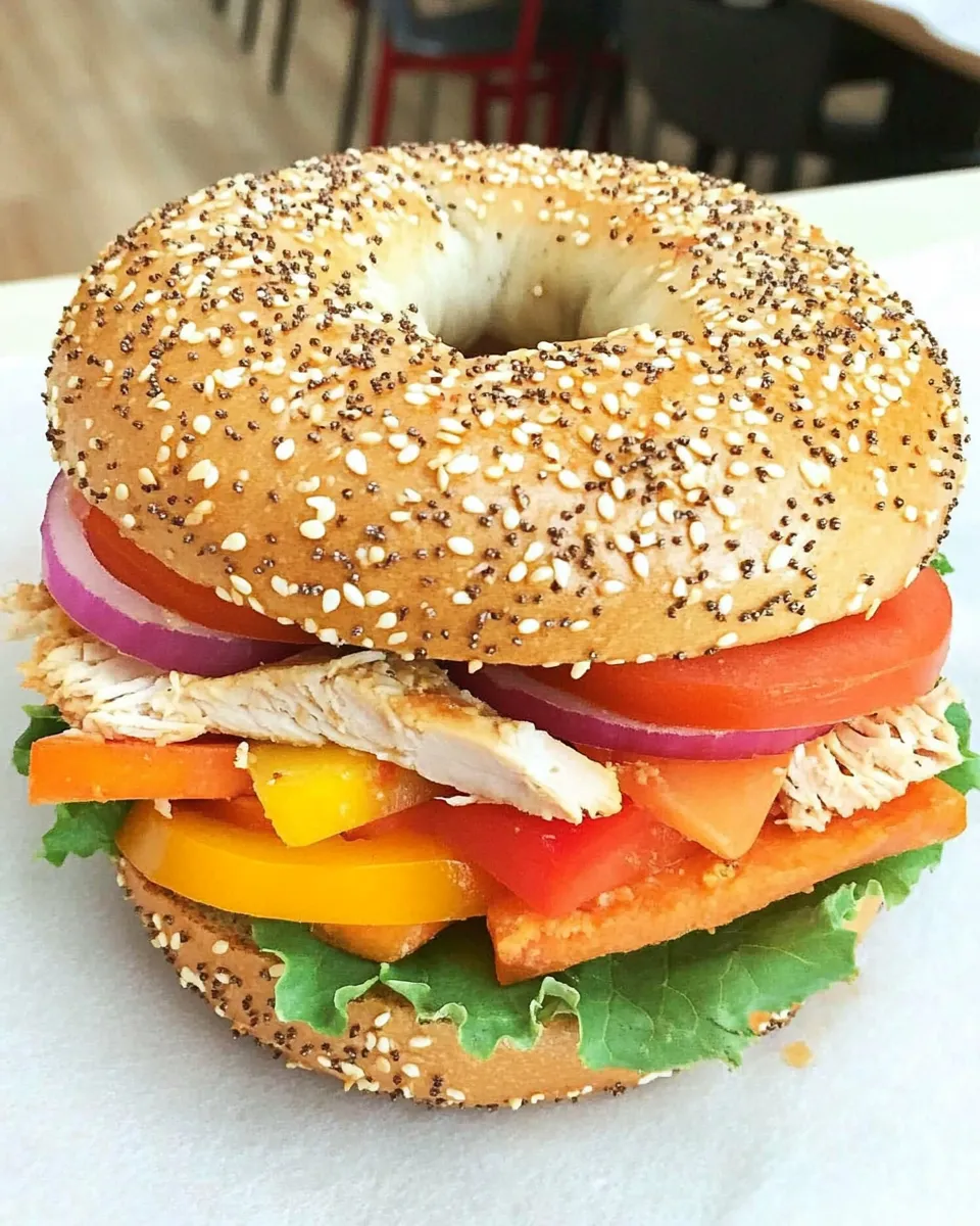 Classic Turkey Havarti Bagel Sandwich image