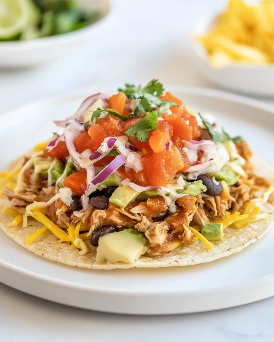Classic Turkey Tostadas image