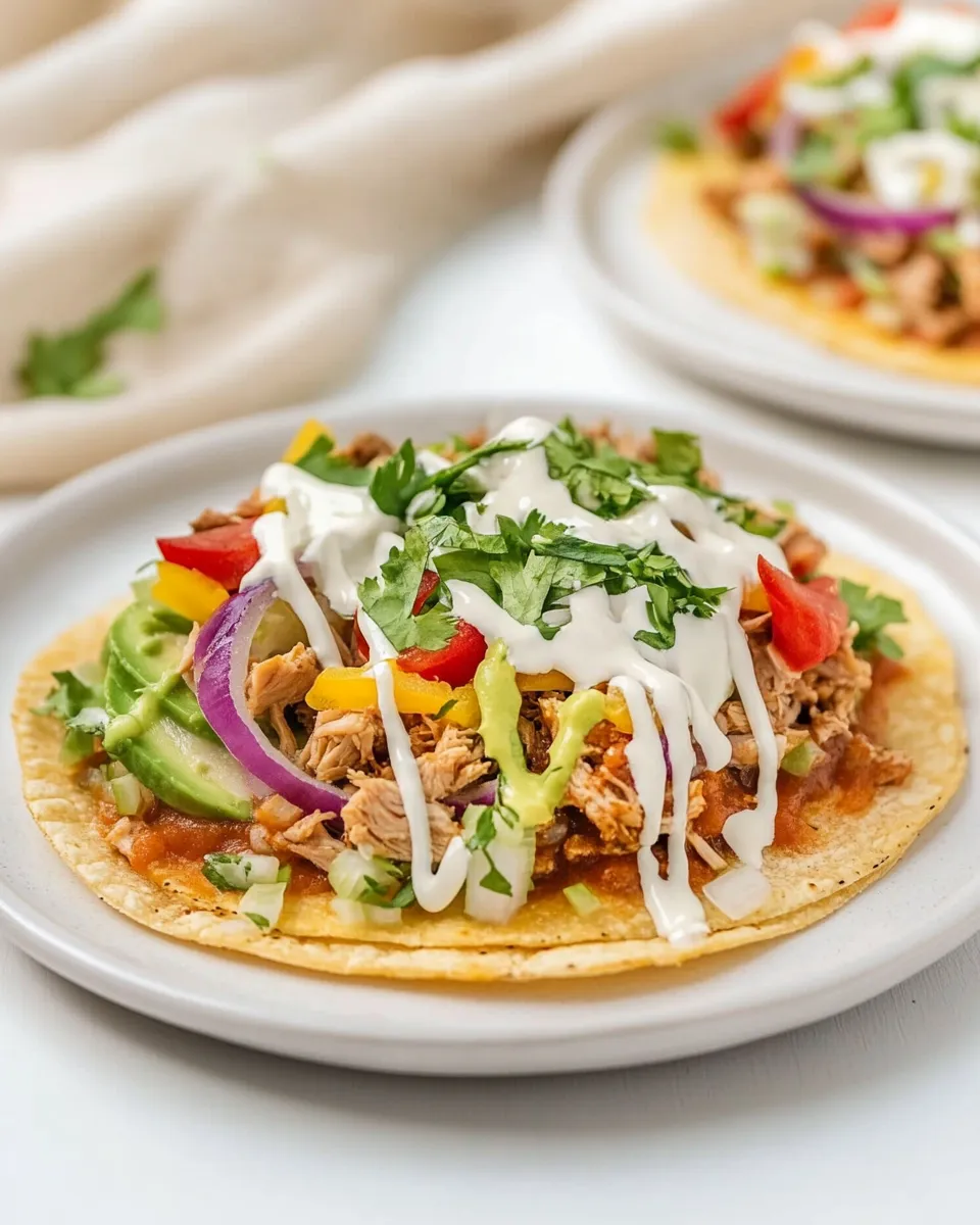 Easy Turkey Tostadas recipe photo