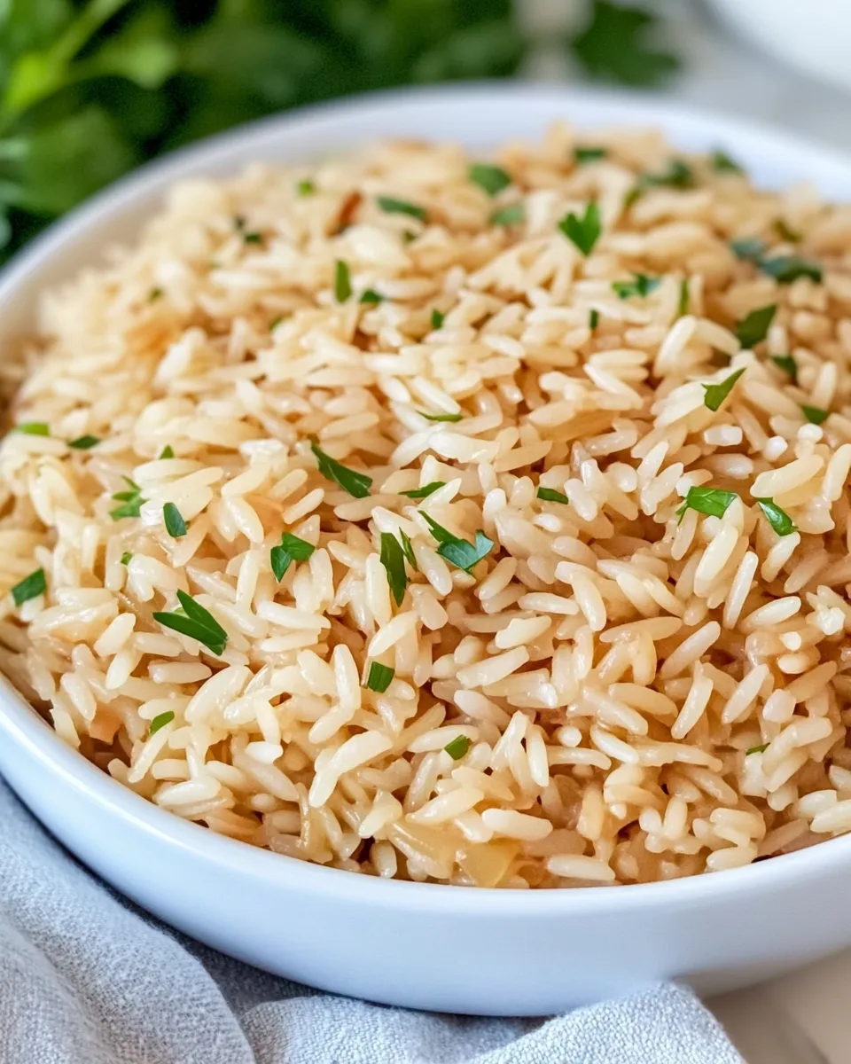 Easy Turkish Rice Pilaf with Orzo plate image