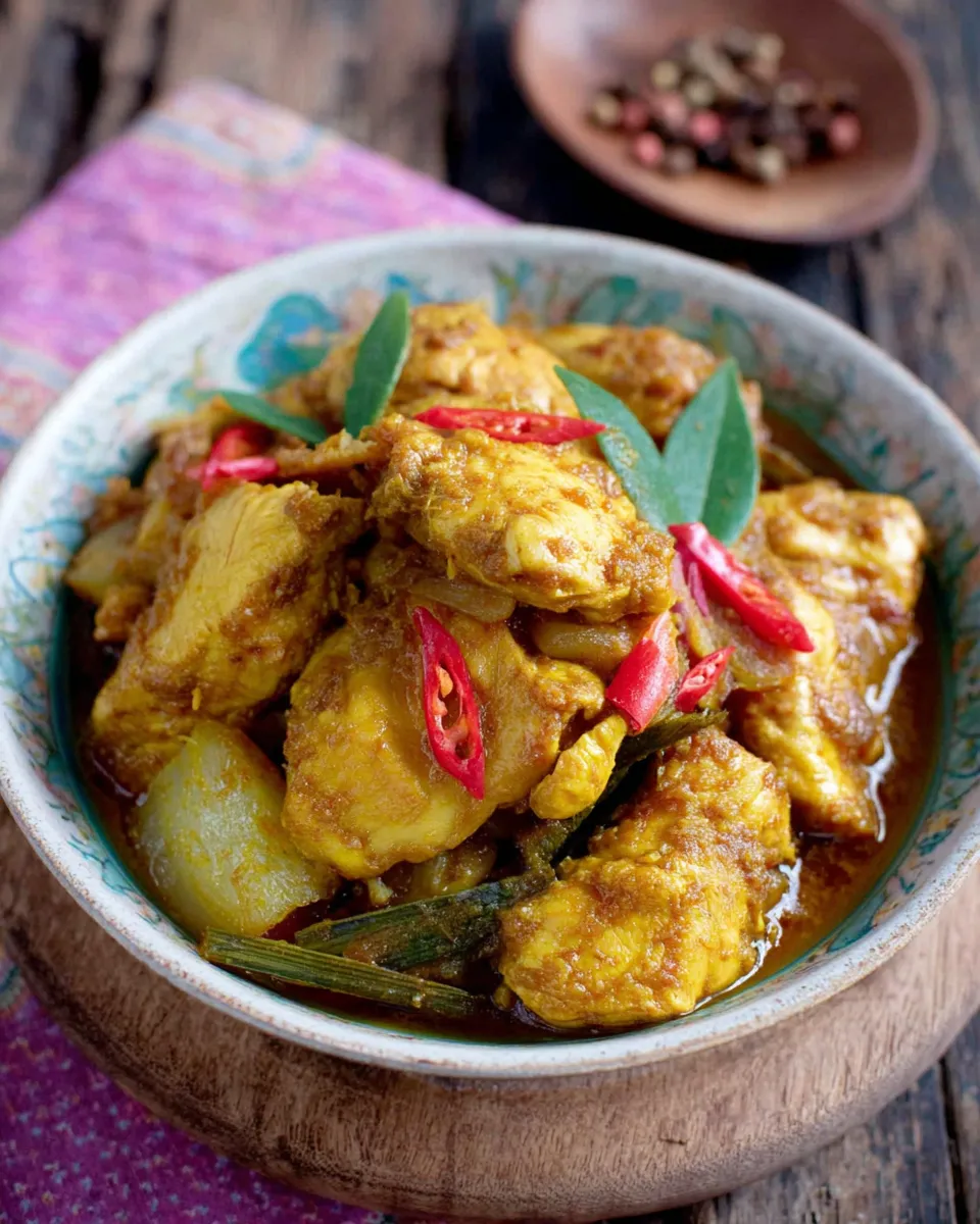 Delicious Turmeric Chicken plate image