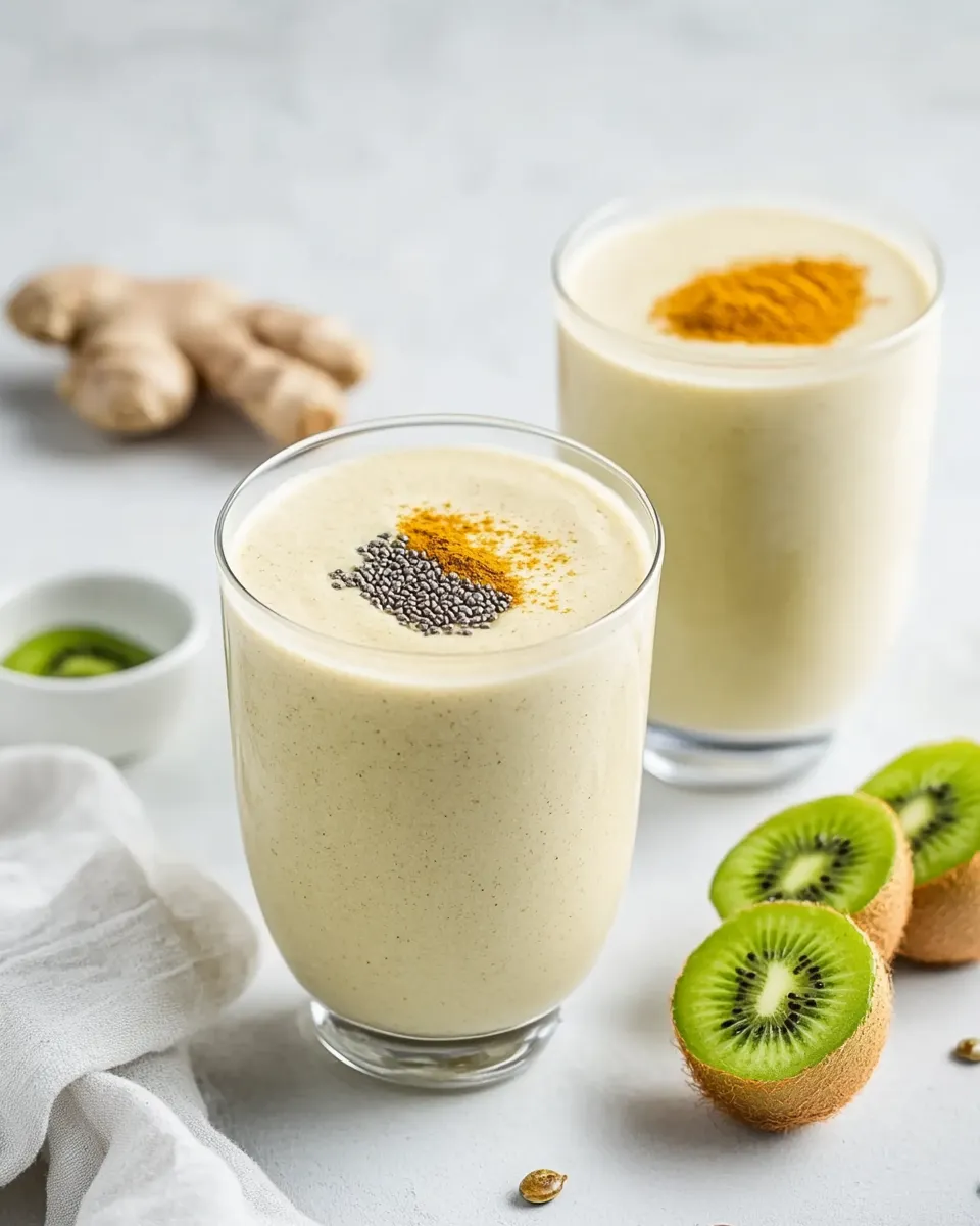 Classic Turmeric Kiwi Protein Smoothie image