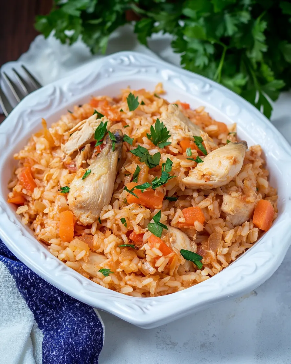 Delicious Ukrainian Chicken Plov (Rice Pilaf) dish photo