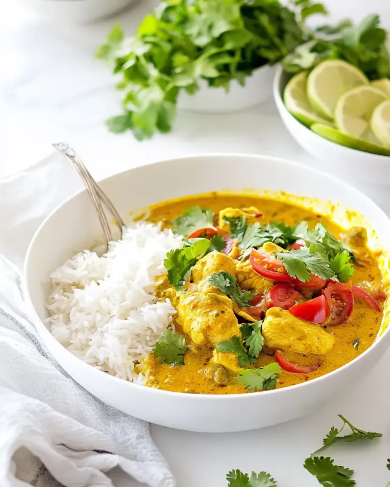 homemade Vadouvan Chicken Curry with Smoked Basmati Rice photo