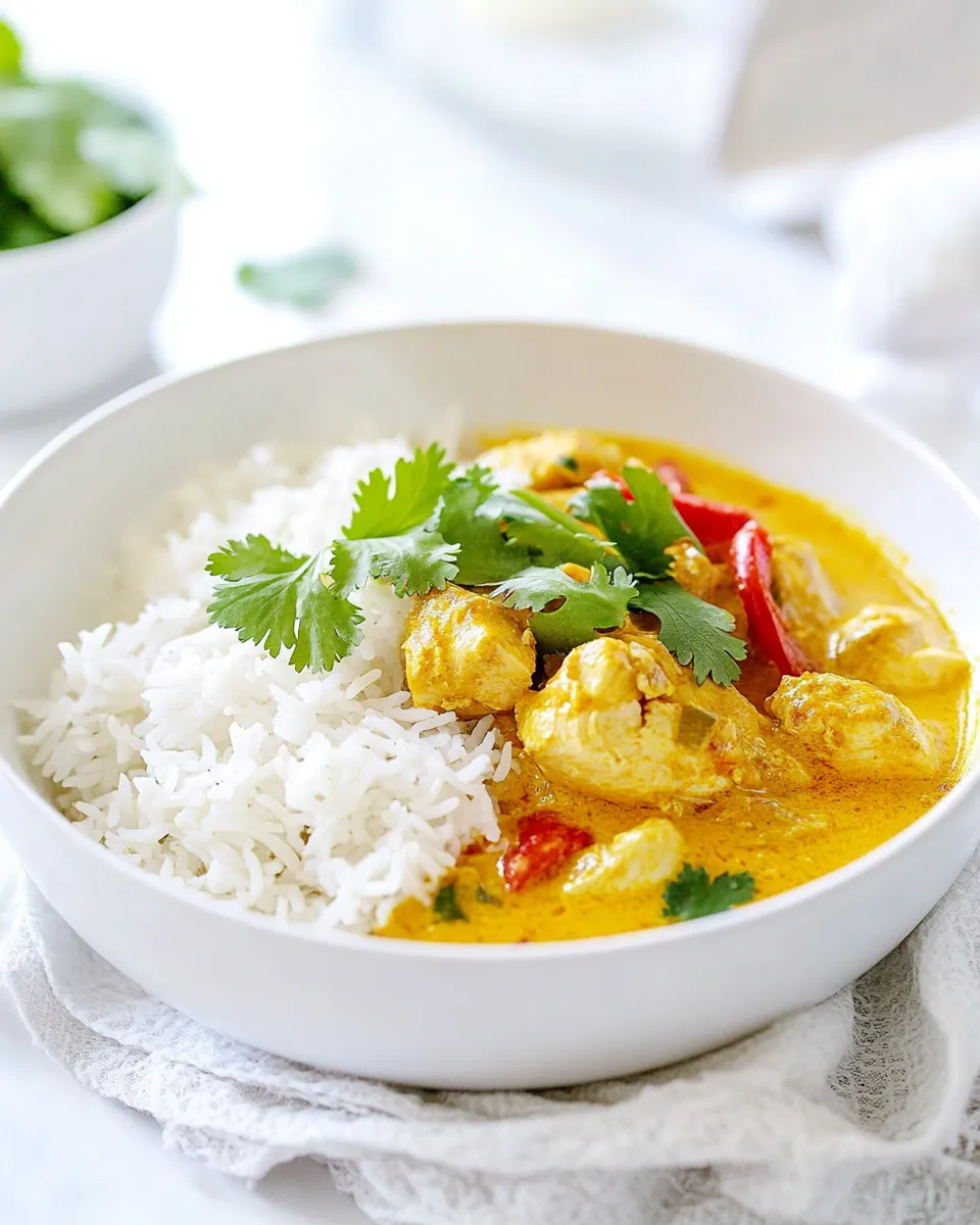 classic Vadouvan Chicken Curry with Smoked Basmati Rice image
